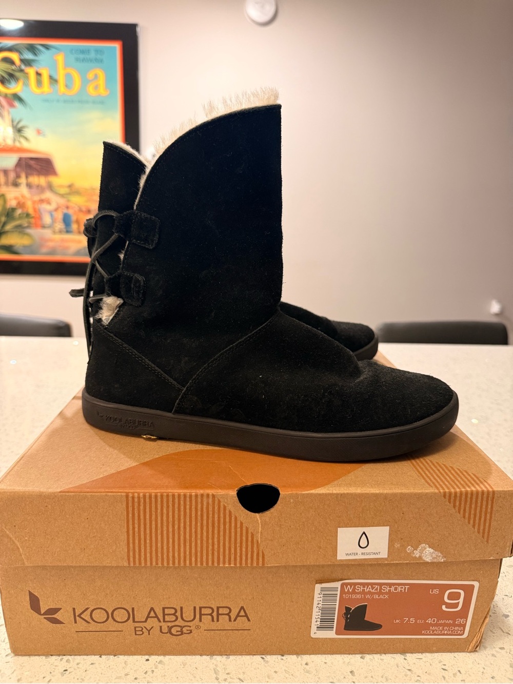 Koolaburra by UGG Black Short Suede Boots
